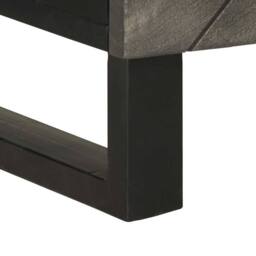 Berkfield Home Beautiful Bedside Cabinet Black 50x33x60 cm Solid Wood Mango - Size: 50 x 33 x 60 cm - thumbnail 8