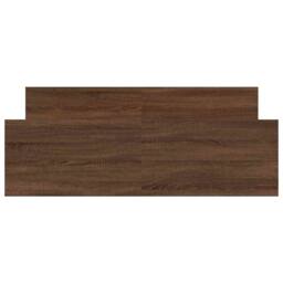 Berkfield Home Durable Bed Frame with Headboard & Footboard Brown Oak 135x190 - Size: Double - thumbnail 4