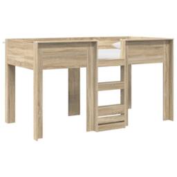 Berkfield Home Bunk Bed for Kids Sonoma Oak 80 x 200 cm Engineered wood in Brown - thumbnail 2