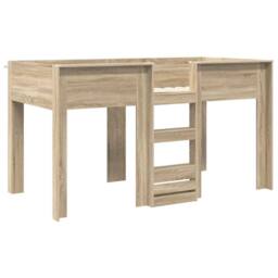 Berkfield Home Bunk Bed for Kids Sonoma Oak 80 x 200 cm Engineered wood in Brown - thumbnail 4