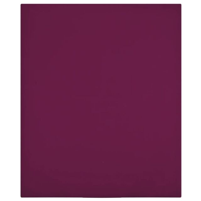 Berkfield Home Jersey Fitted Sheet Bordeaux 90x200 cm Cotton in Red - image 1