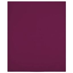 Berkfield Home Jersey Fitted Sheet Bordeaux 90x200 cm Cotton in Red