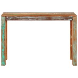 Berkfield Home Console Table 110x35x76 cm Solid Reclaimed Wood - Size: 110 x 35 x 76 cm - thumbnail 2