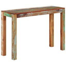 Berkfield Home Console Table 110x35x76 cm Solid Reclaimed Wood - Size: 110 x 35 x 76 cm - thumbnail 1