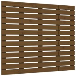 Berkfield Home Wall Headboard Honey Brown 96x3x91.5 cm Solid Wood Pine - thumbnail 2