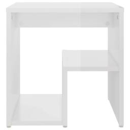 Berkfield Home Durable Bed Cabinets 2 pcs High Gloss White 40x30x40 cm Engineere - Size: 40 x 30 x 40 cm - thumbnail 4