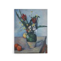 "Artery8 The Vase of Tulips Still Life Painting Cezanne Canvas Wall Art Print - Size: W18"" x H24""" - thumbnail 1