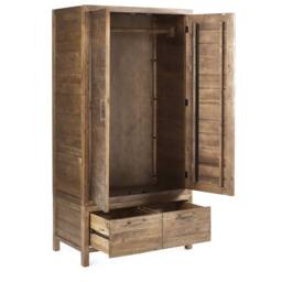 Cheshire Premium Legacy 2 Door Wardrobe in Cashew in Beige - thumbnail 2