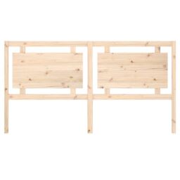Berkfield Home Bed Headboard 185.5x4x100 cm Solid Pine Wood in Brown - thumbnail 4