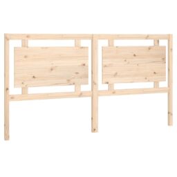 Berkfield Home Bed Headboard 185.5x4x100 cm Solid Pine Wood in Brown - thumbnail 2