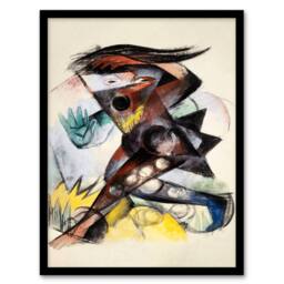 Artery8 Franz Marc Framed Wall Art Print Caliban Figurine for The Tempest - Size: A4 - thumbnail 1