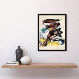 Artery8 Franz Marc Framed Wall Art Print Caliban Figurine for The Tempest - Size: A4 - thumbnail 2