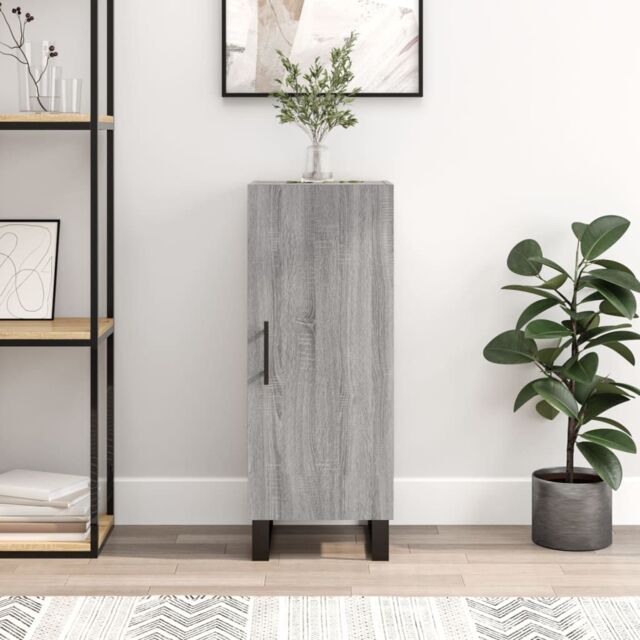 Berkfield Home Sideboard Grey Sonoma 34.5x34x90 cm Engineered Wood - image 1