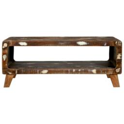 Berkfield Home Coffee Table 90x50x35 cm Solid Wood Reclaimed in Brown - Size: 90 x 50 x 35 cm - thumbnail 3