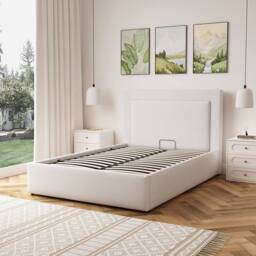 Artemis Home Weston Fabric 135cm Double Ottoman Bed Frame with Storage - Beige - thumbnail 3