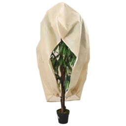 Berkfield Home Plant Fleece Cover with Zip 70 g/m¬≤ 2.36x2 m in Beige - thumbnail 1