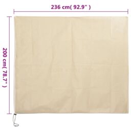Berkfield Home Plant Fleece Cover with Zip 70 g/m¬≤ 2.36x2 m in Beige - thumbnail 9
