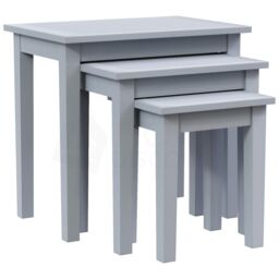 Home Discount Vida Designs Yorkshire Nest of 3 Tables Coffee Side Tables in Grey - thumbnail 6
