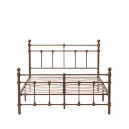SquareBoxx Isabella Double Metal Bed Frame with Victorian Style & Storage in Bronze - thumbnail 5