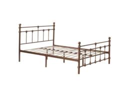 SquareBoxx Isabella Double Metal Bed Frame with Victorian Style & Storage in Bronze - thumbnail 3