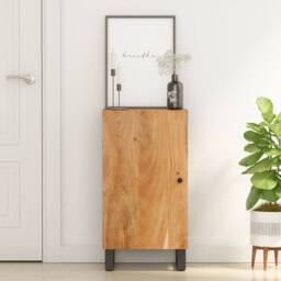 Berkfield Home Sideboard with Door 40x31x75 cm Solid Wood Acacia in Brown - Size: 40 x 31 x 75 cm - thumbnail 1