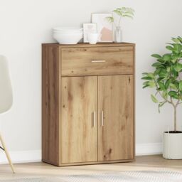Berkfield Home Sideboard with Drawer with Shelf with Storage with Door Artisan oak Engineered wood in Brown - thumbnail 4