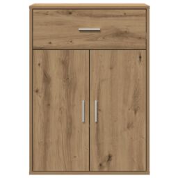 Berkfield Home Sideboard with Drawer with Shelf with Storage with Door Artisan oak Engineered wood in Brown - thumbnail 6