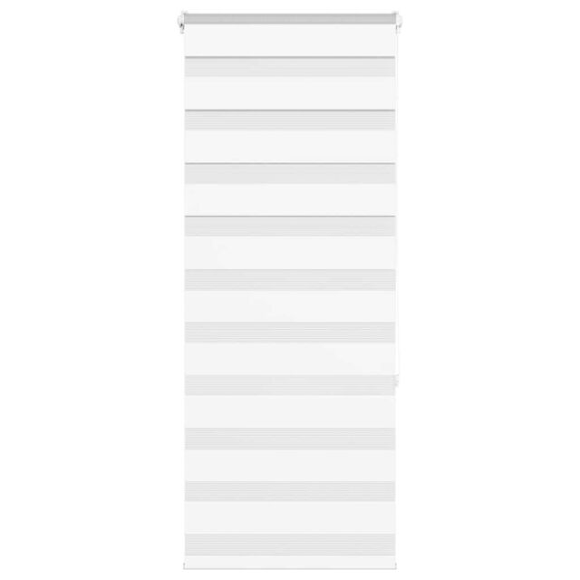 Berkfield Home Zebra Blind White 55x150 cm Fabric Width 50.9 cm Polyester - image 1