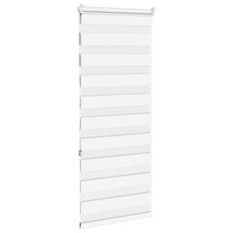 Berkfield Home Zebra Blind White 55x150 cm Fabric Width 50.9 cm Polyester - thumbnail 4