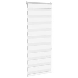 Berkfield Home Zebra Blind White 55x150 cm Fabric Width 50.9 cm Polyester - thumbnail 3