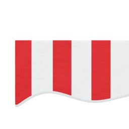 Berkfield Home Replacement Fabric for Awning Red & White Stripe 3x2.5 m - thumbnail 5