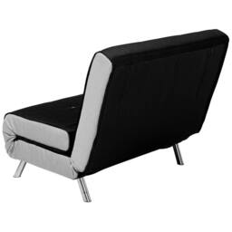 Wyld and Coco Sofa Bed - Black Woven Fabric Single Fold-Out - thumbnail 4
