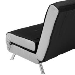 Wyld and Coco Sofa Bed - Black Woven Fabric Single Fold-Out - thumbnail 6