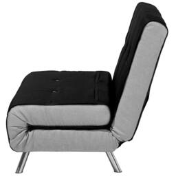 Wyld and Coco Sofa Bed - Black Woven Fabric Single Fold-Out - thumbnail 7
