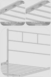 HD Designs Dorset Metal Single Double King Bed Frame Bedroom Furniture in White - thumbnail 6