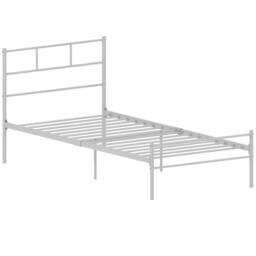 HD Designs Dorset Metal Single Double King Bed Frame Bedroom Furniture in White - thumbnail 8