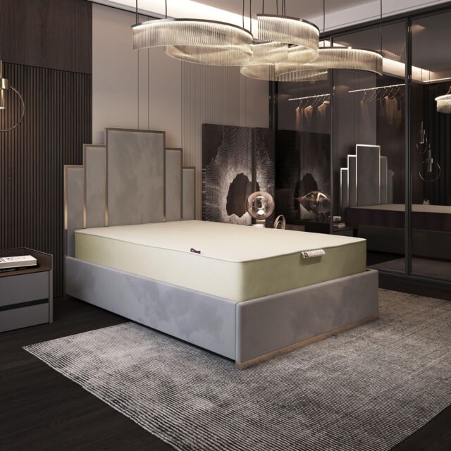 DS Living Reve Jasper Memory Foam Mattress in Stone - Size: Super King - image 1