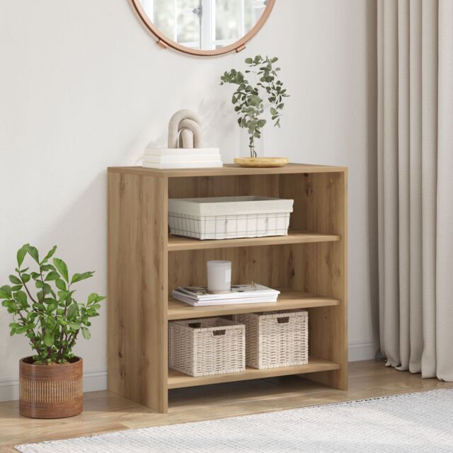 Berkfield Home Sideboard Artisan Oak 70x41x75 cm Engineered Wood in Brown - Size: 70 x 41 x 75 cm - image 1