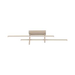 Eglo Trepiliano Aluminium & Steel Modern LED Linear Ceiling Light, Sandy in Beige - thumbnail 2