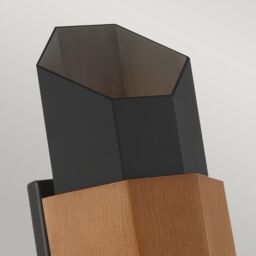 Netlighting Quoizel Chasm Outdoor Up Down Wall Lamp Matte Black (with painted wood effect strap) 3000K IP44 - thumbnail 2
