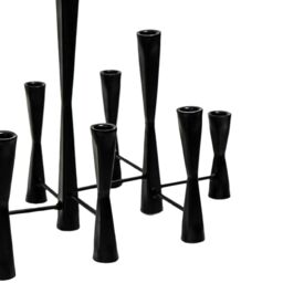 Ivyline Parker 11 Piece Black Candle Centerpiece H42cm W52cm - thumbnail 4