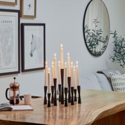 Ivyline Parker 11 Piece Black Candle Centerpiece H42cm W52cm - thumbnail 6