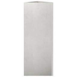 Berkfield Home Durable Garden Planter Triangular 30x26x75 cm Stainless Steel in Silver - Size: 30 x 26 x 75 cm - thumbnail 5