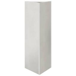 Berkfield Home Durable Garden Planter Triangular 30x26x75 cm Stainless Steel in Silver - Size: 30 x 26 x 75 cm - thumbnail 3