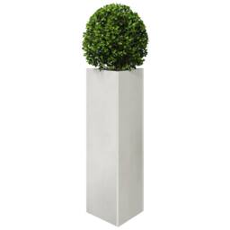 Berkfield Home Durable Garden Planter Triangular 30x26x75 cm Stainless Steel in Silver - Size: 30 x 26 x 75 cm