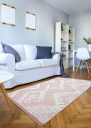 RugsX Moroc Rug in Pink - Size: 155 cm x 220 cm - thumbnail 4