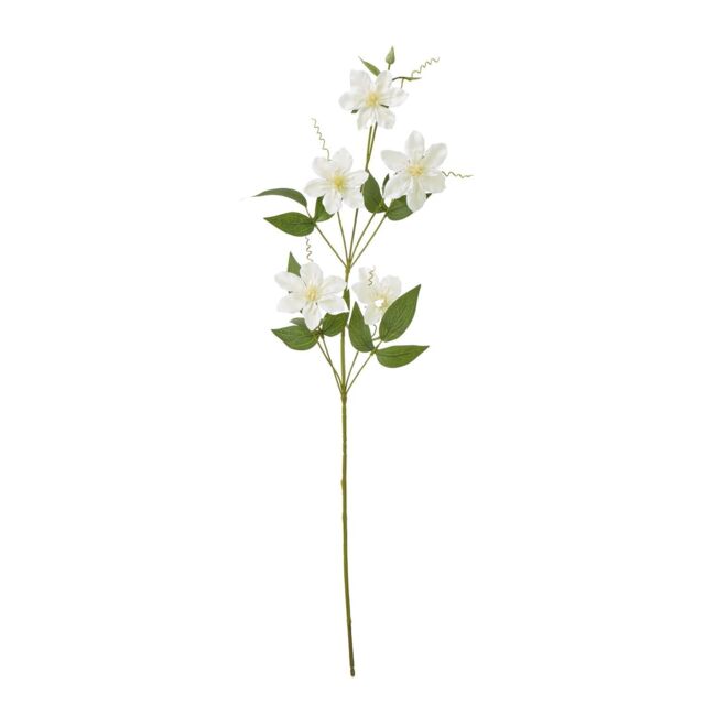 Hill Interiors Pearl Clematis Artificial Flower Spray in Cream - image 1