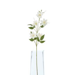 Hill Interiors Pearl Clematis Artificial Flower Spray in Cream - thumbnail 4