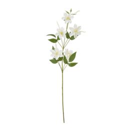 Hill Interiors Pearl Clematis Artificial Flower Spray in Cream - thumbnail 1