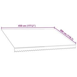 Berkfield Home Awning Top Sunshade Canvas Orange & Brown 450x300 cm - thumbnail 6